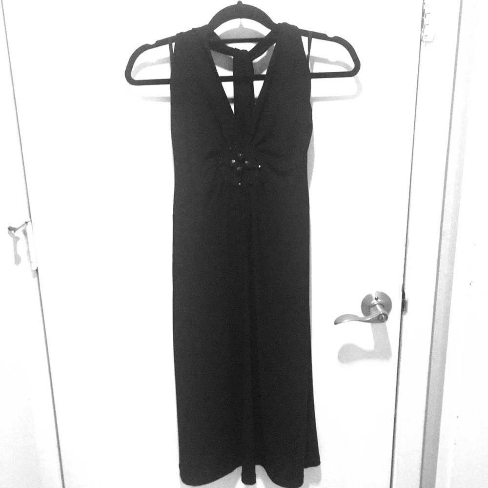 Black cocktail dress